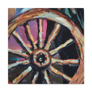 "Wagon Wheel Realities" - Canvas