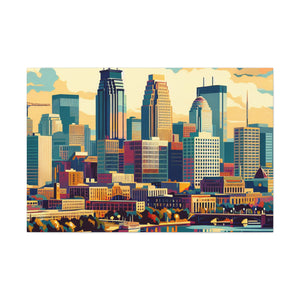 "Mosaic Minneapolis Splendor" - Canvas