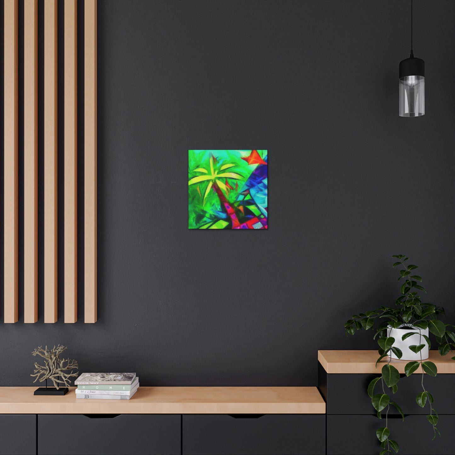 Palm Tree in Bloom - Canvas