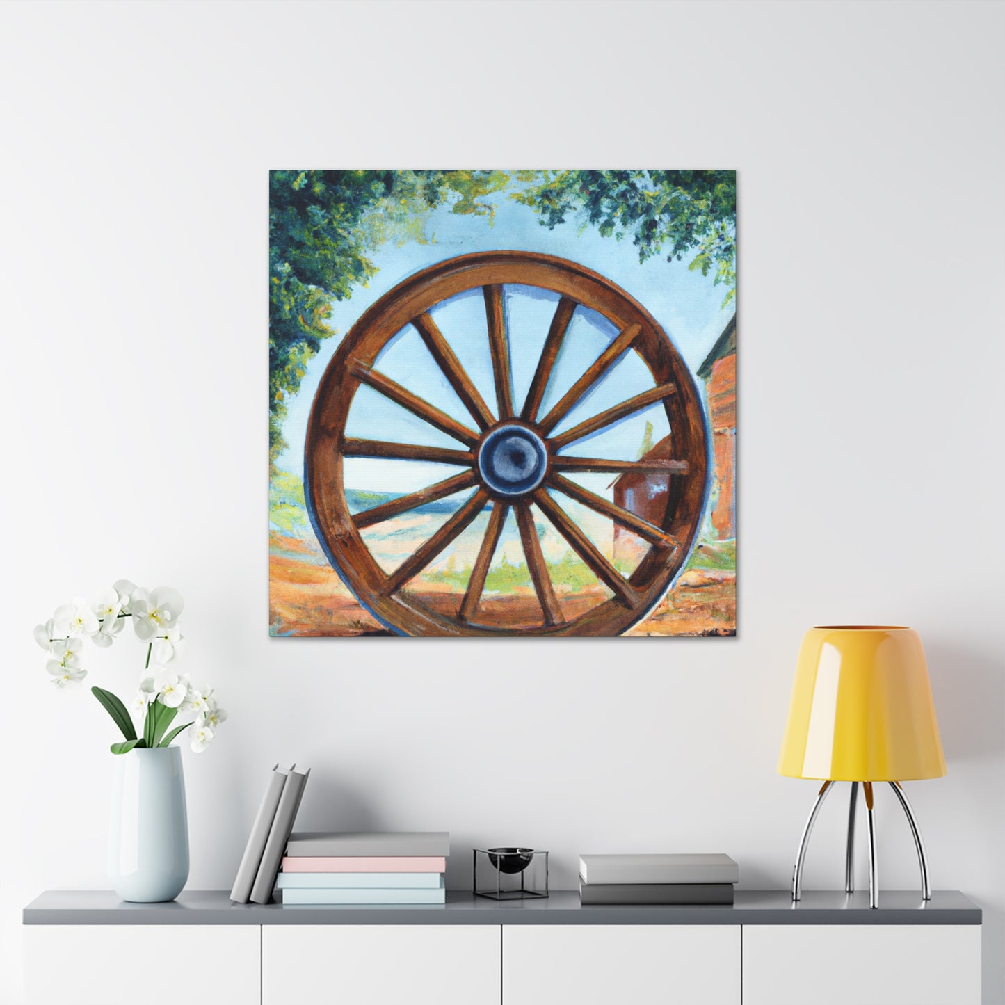 "Wheels of Progress Shine" - Canvas