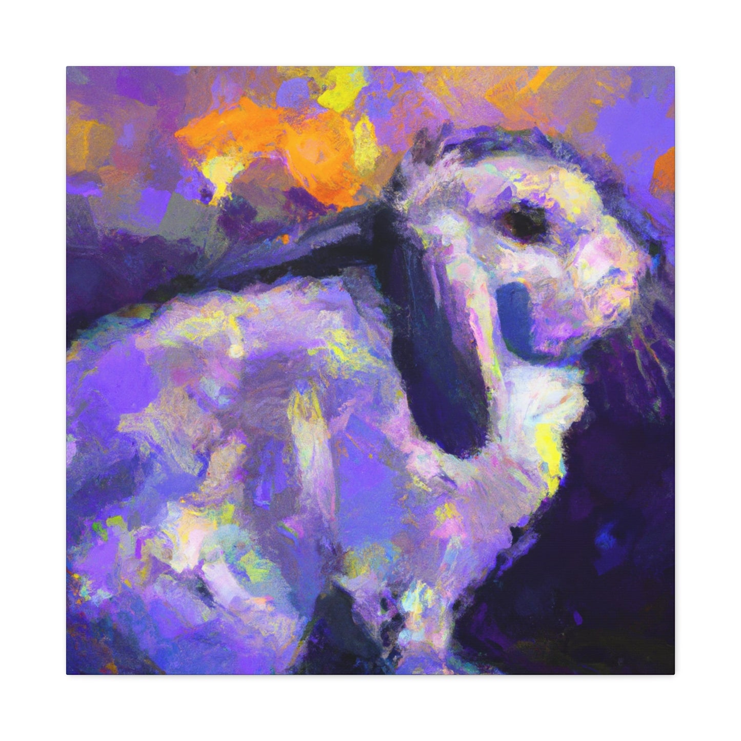 Rabbit in Springtime - Canvas