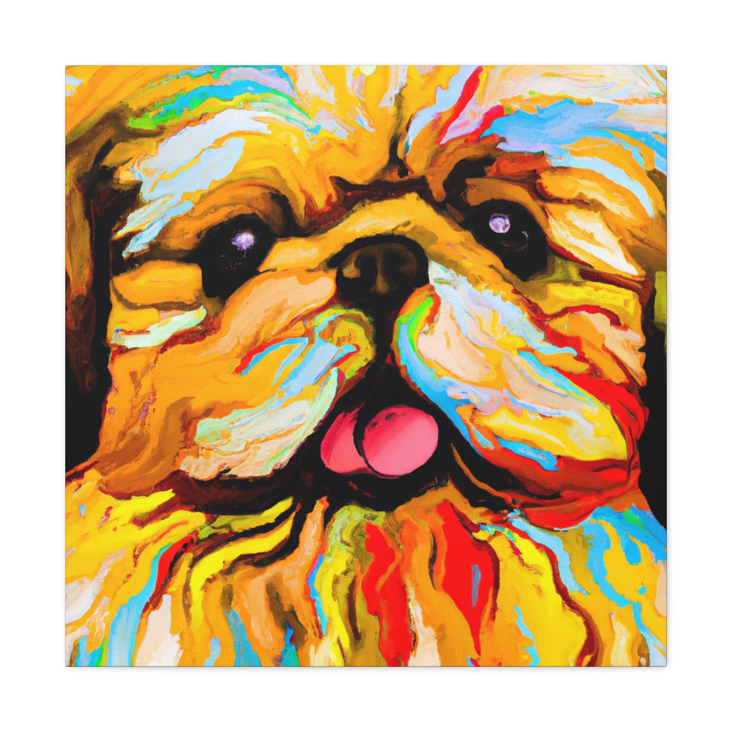 "Pekingese: 1940 Reflection" - Canvas