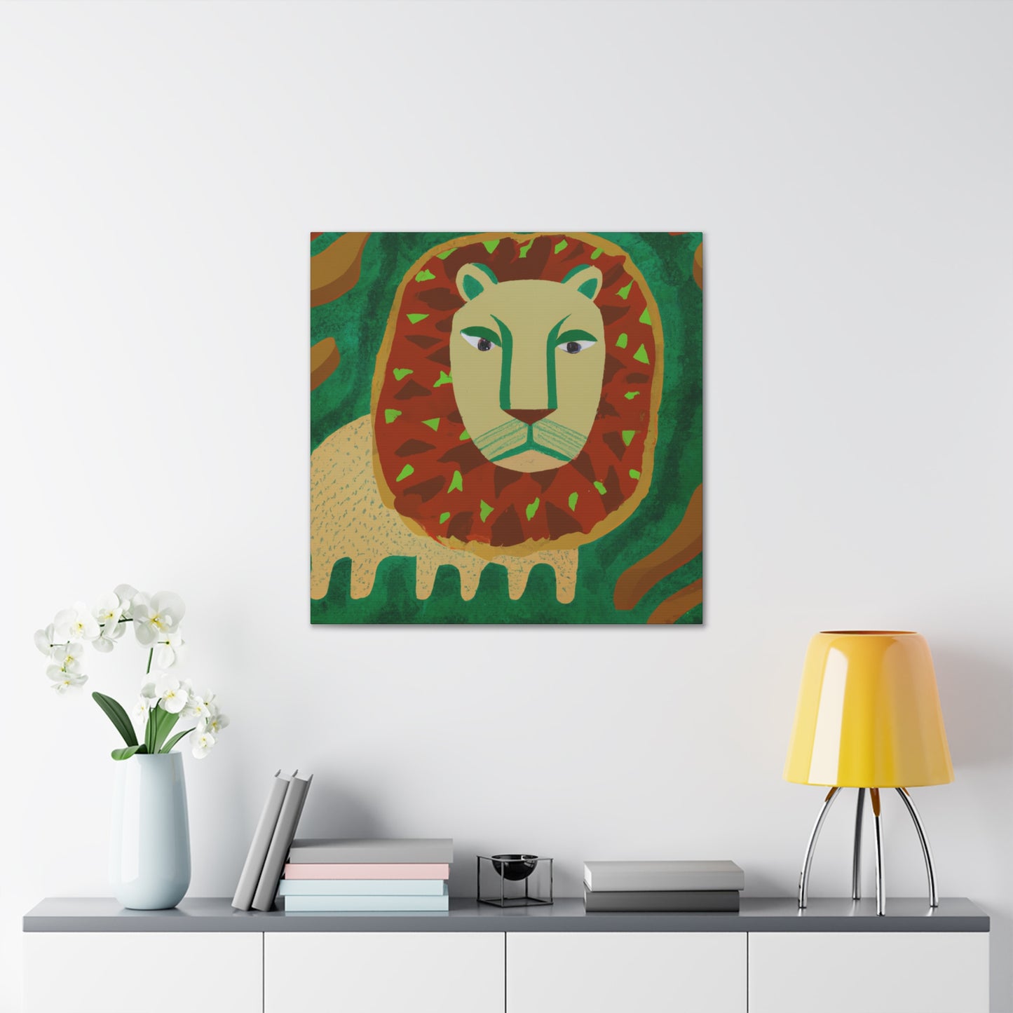 "Lion Pride Portrait" - Canvas