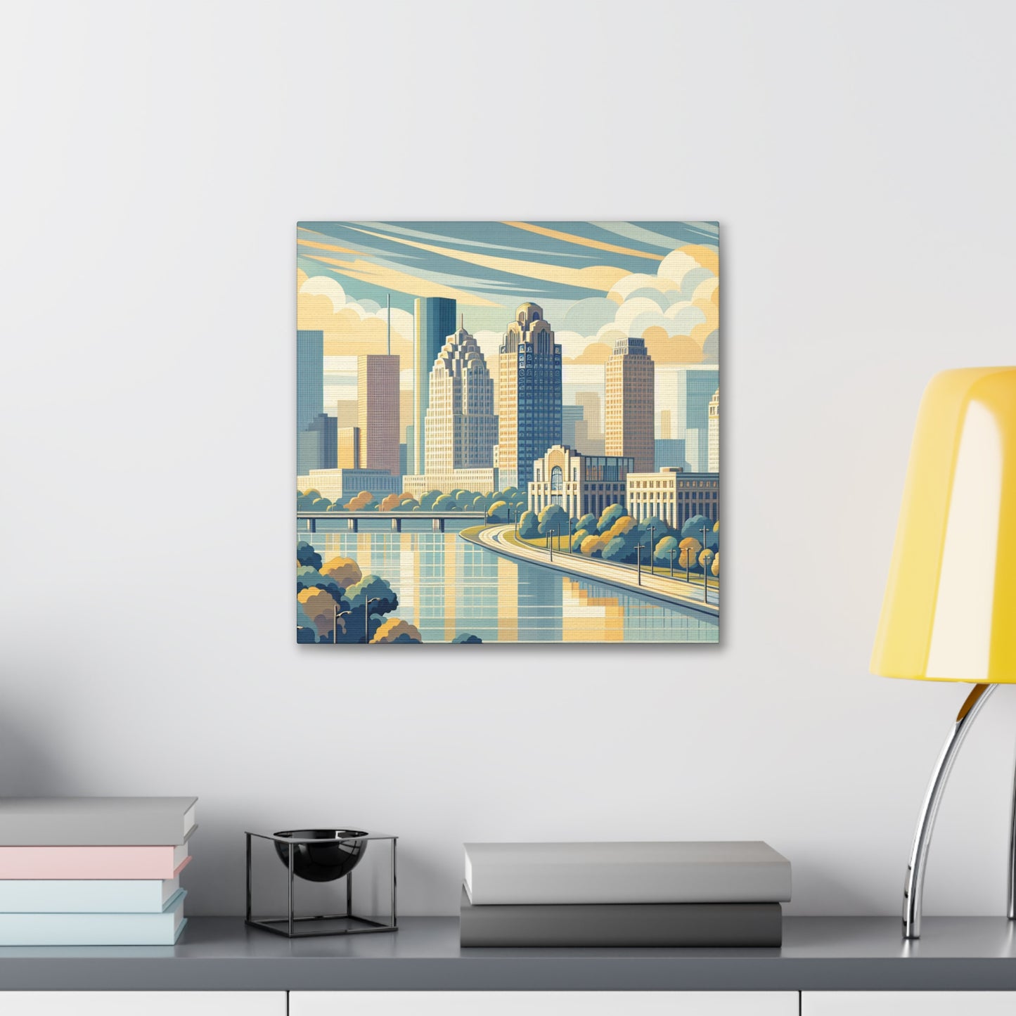 "Urban Dreams Unveiled" - Canvas