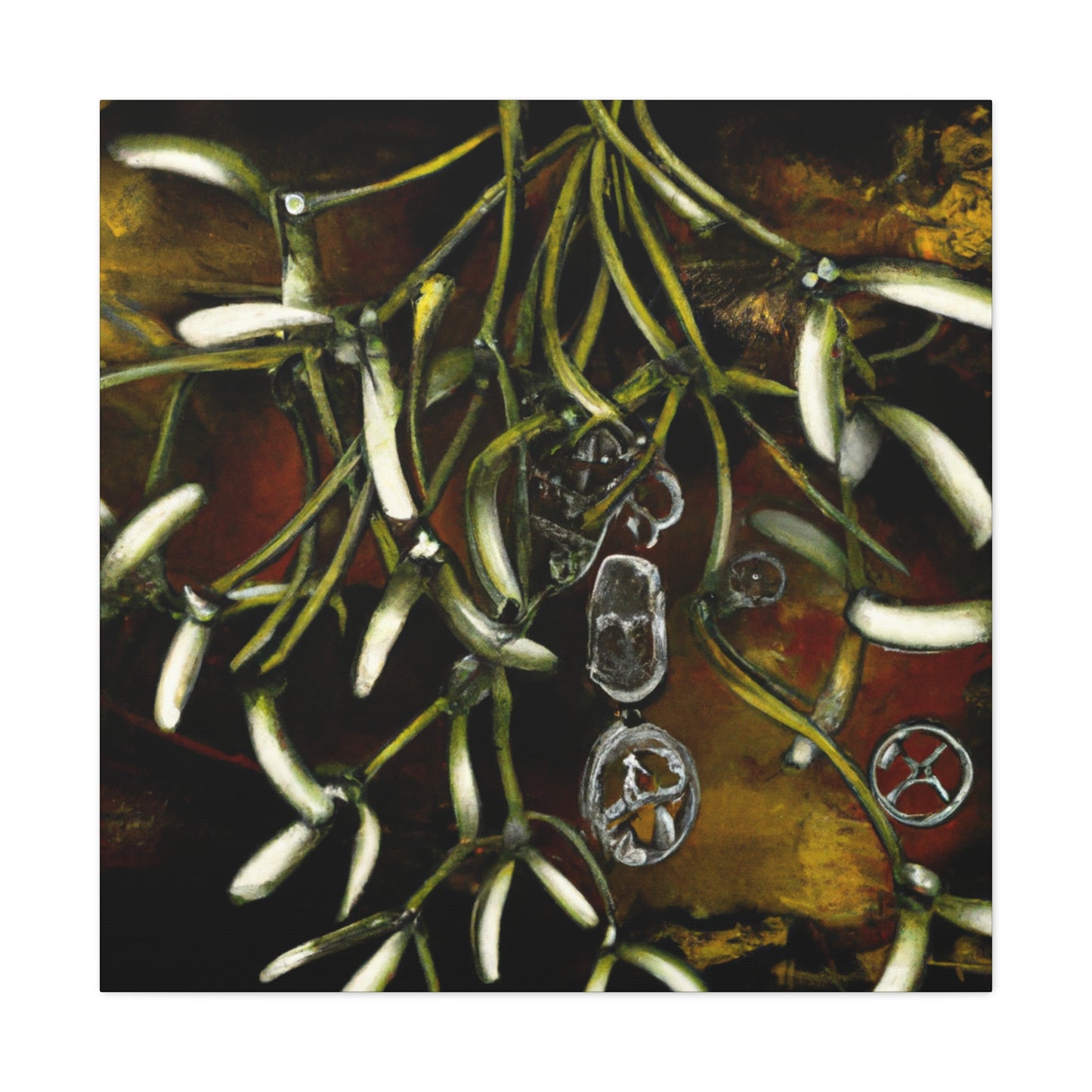 Mistletoe in Steampunk - Canvas