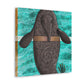 Manatee in Deco Style - Canvas