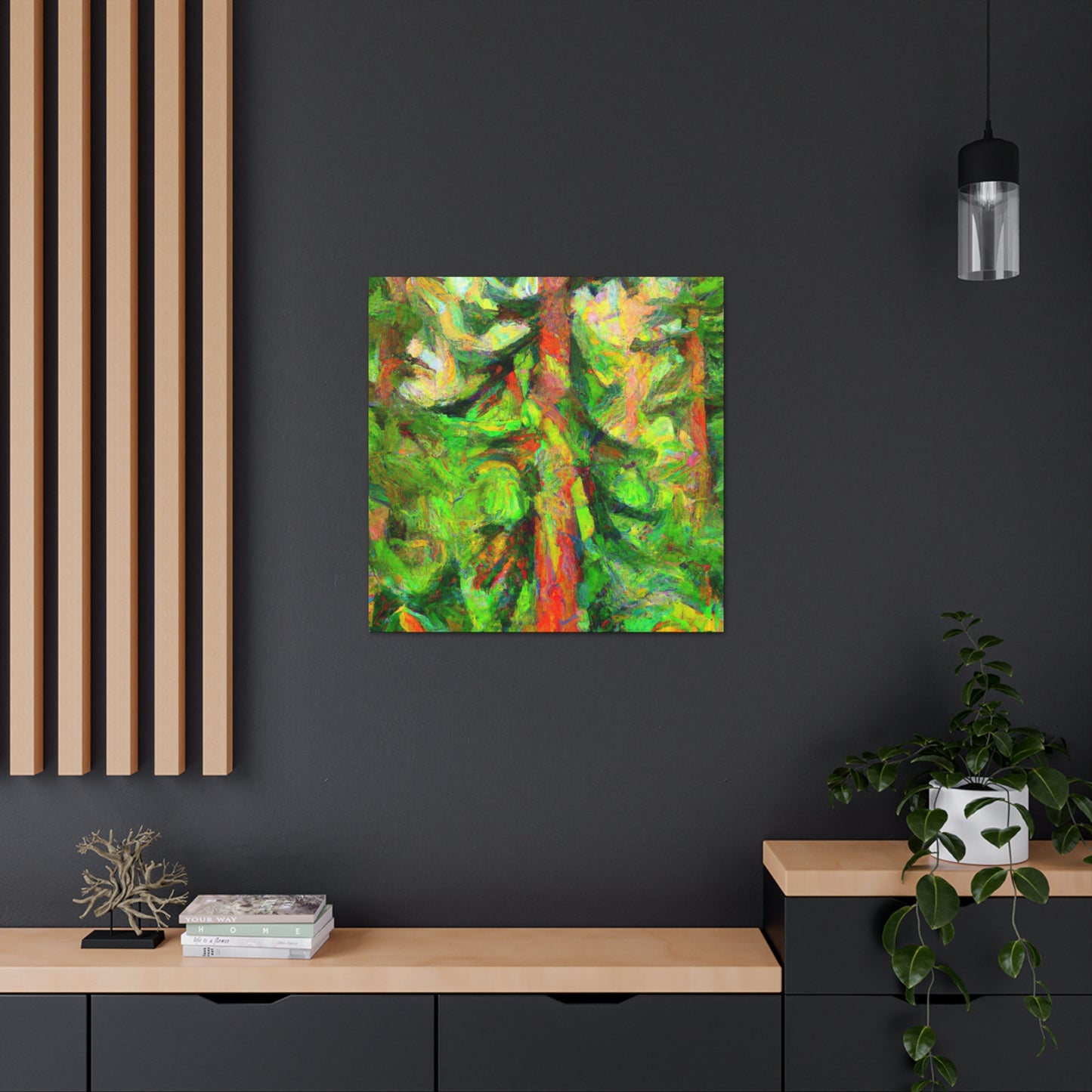 "Lush Redwood Forest" - Canvas