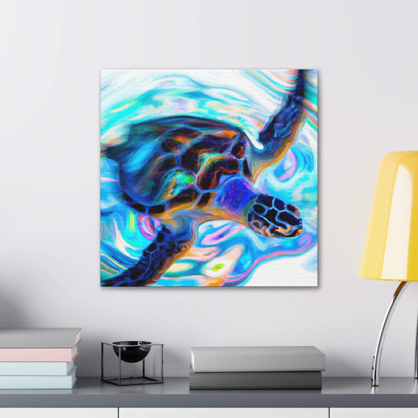 Sea Turtle Mural. - Canvas