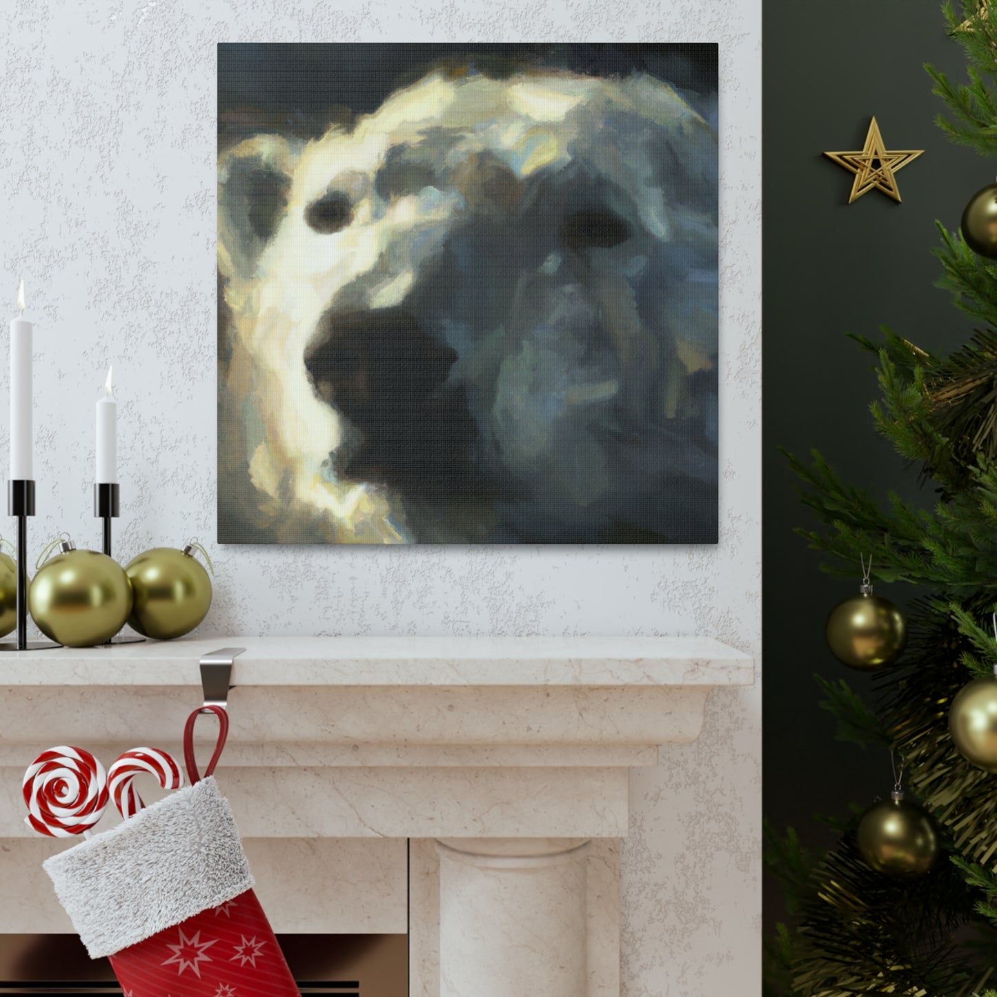 Polar Bear in Color - Canvas