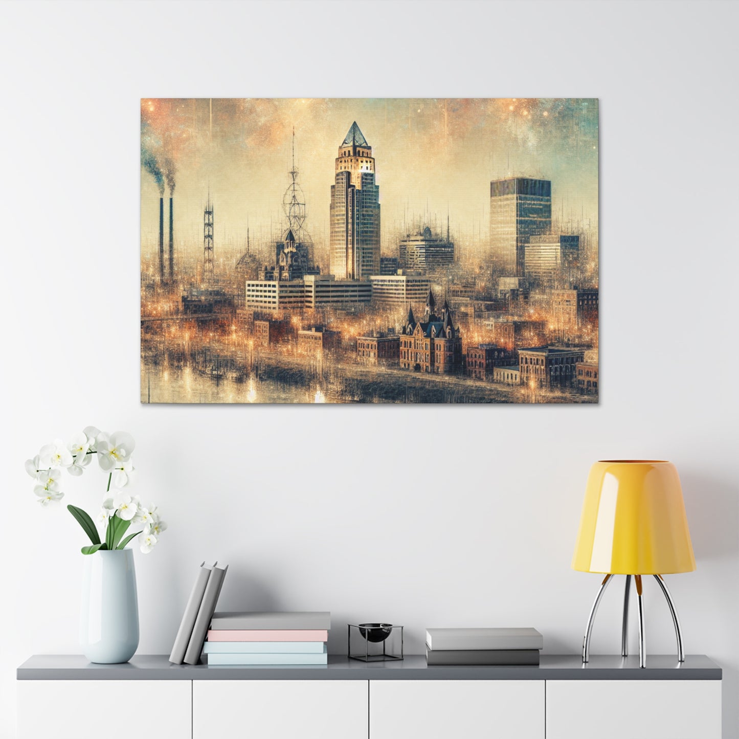 Steaming Omaha Ascent - Canvas