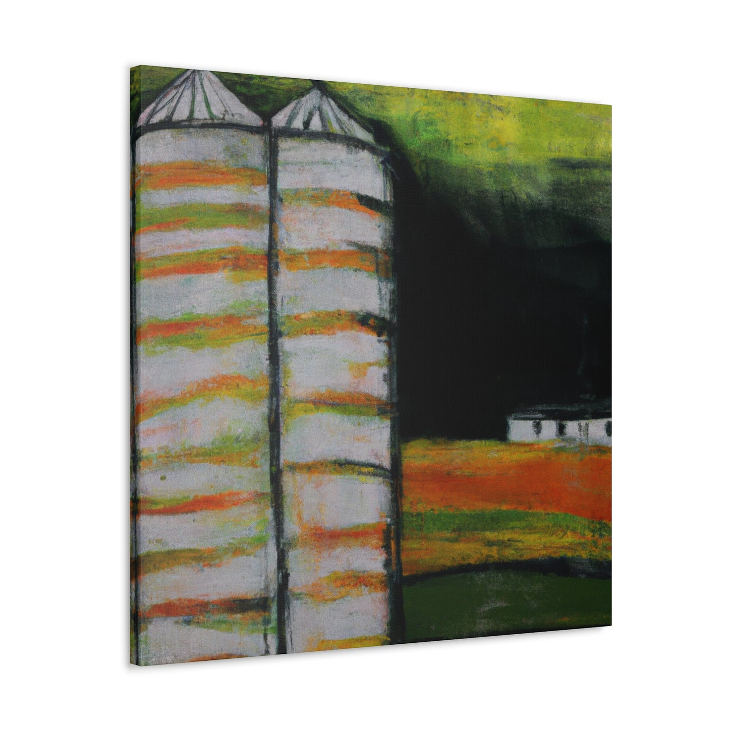 Silo in the Fields - Canvas