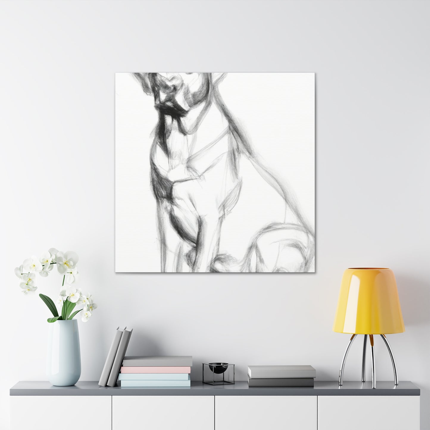 "Labrador Sleeping Silently" - Canvas