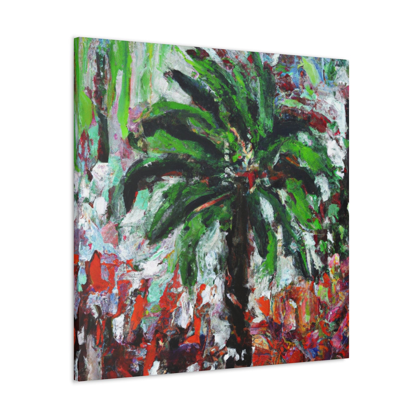 Palm Tree Paradise Scene - Canvas