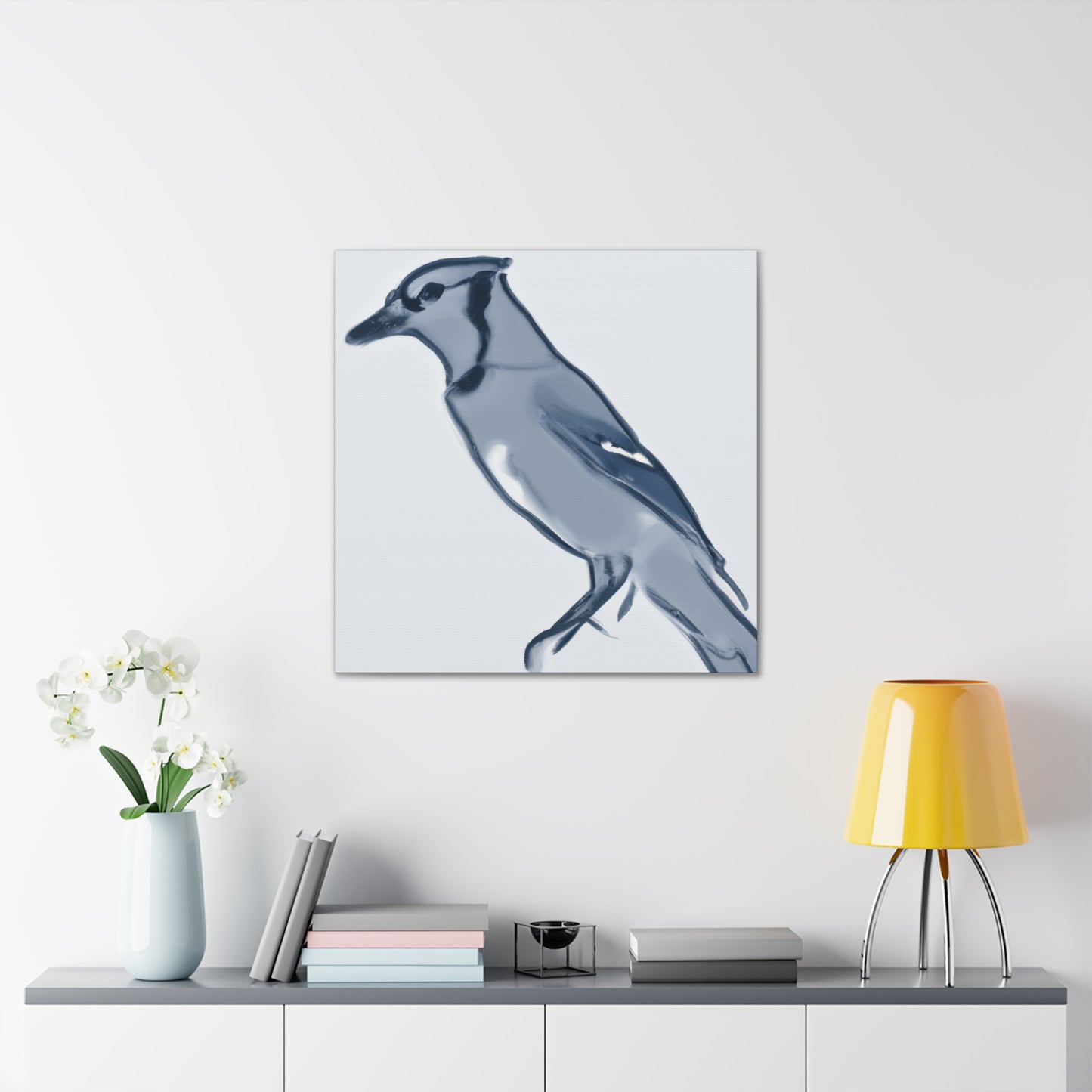 Blue Jay Symphony. - Canvas