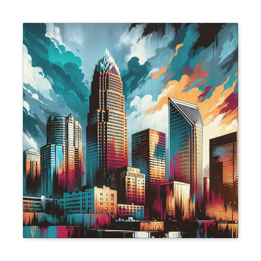 "Vibrant Queen City Essence" - Canvas