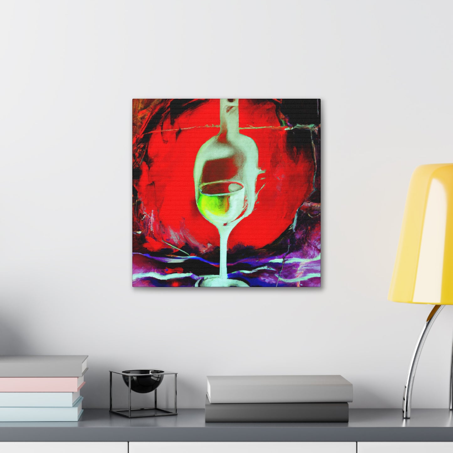 "Vintage Wine Dreamscape" - Canvas