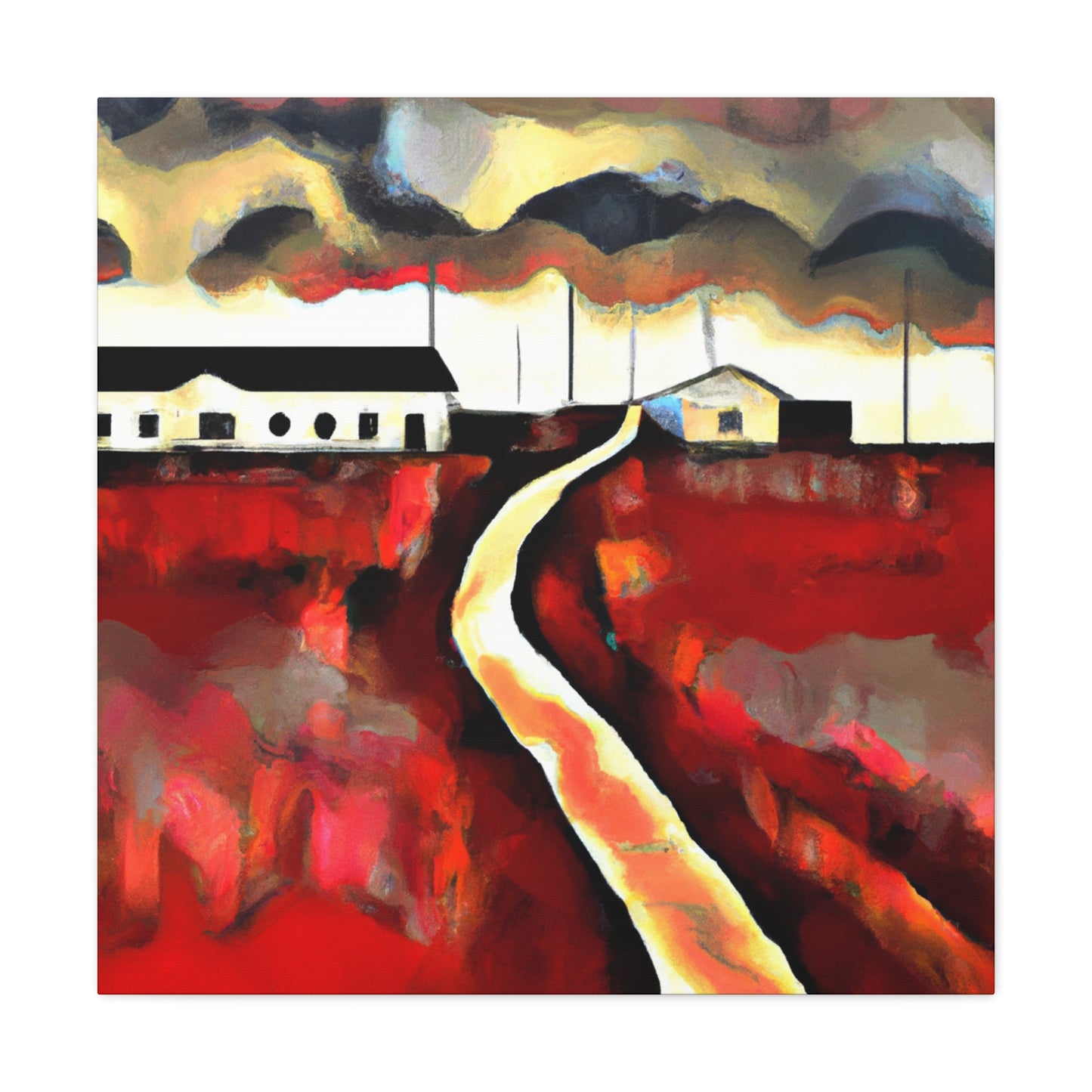 "Country Road Abstraction" - Canvas