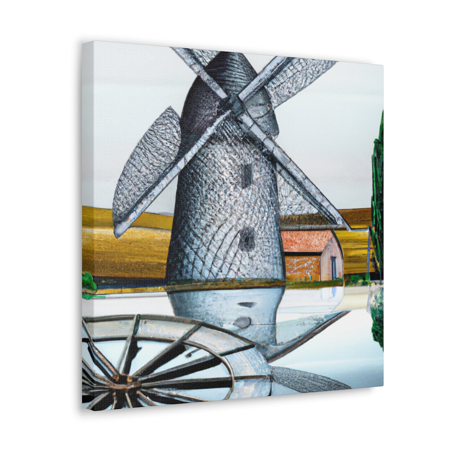 Windmill in Starlight - Canvas