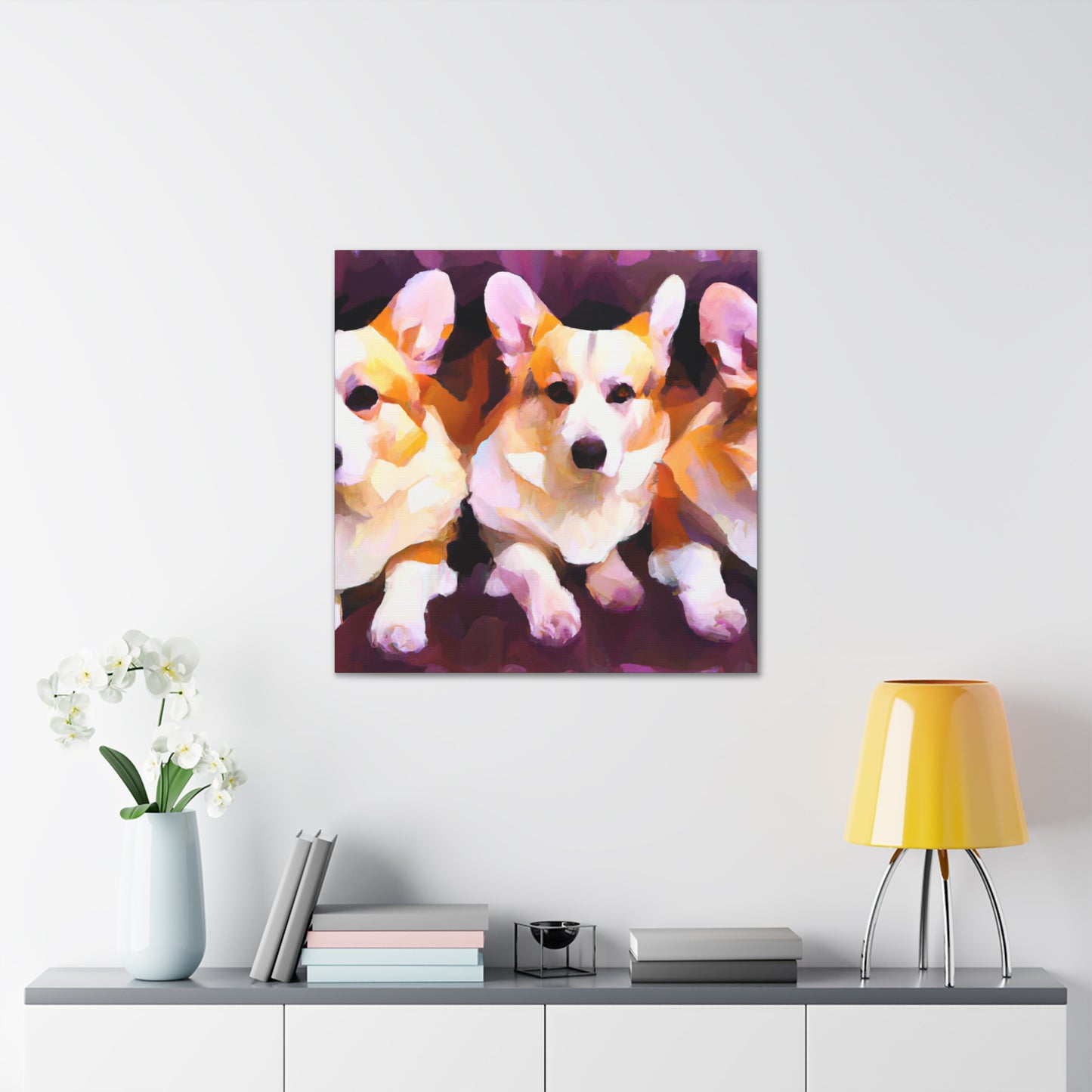 Corgi's Complicit Aloofness - Canvas