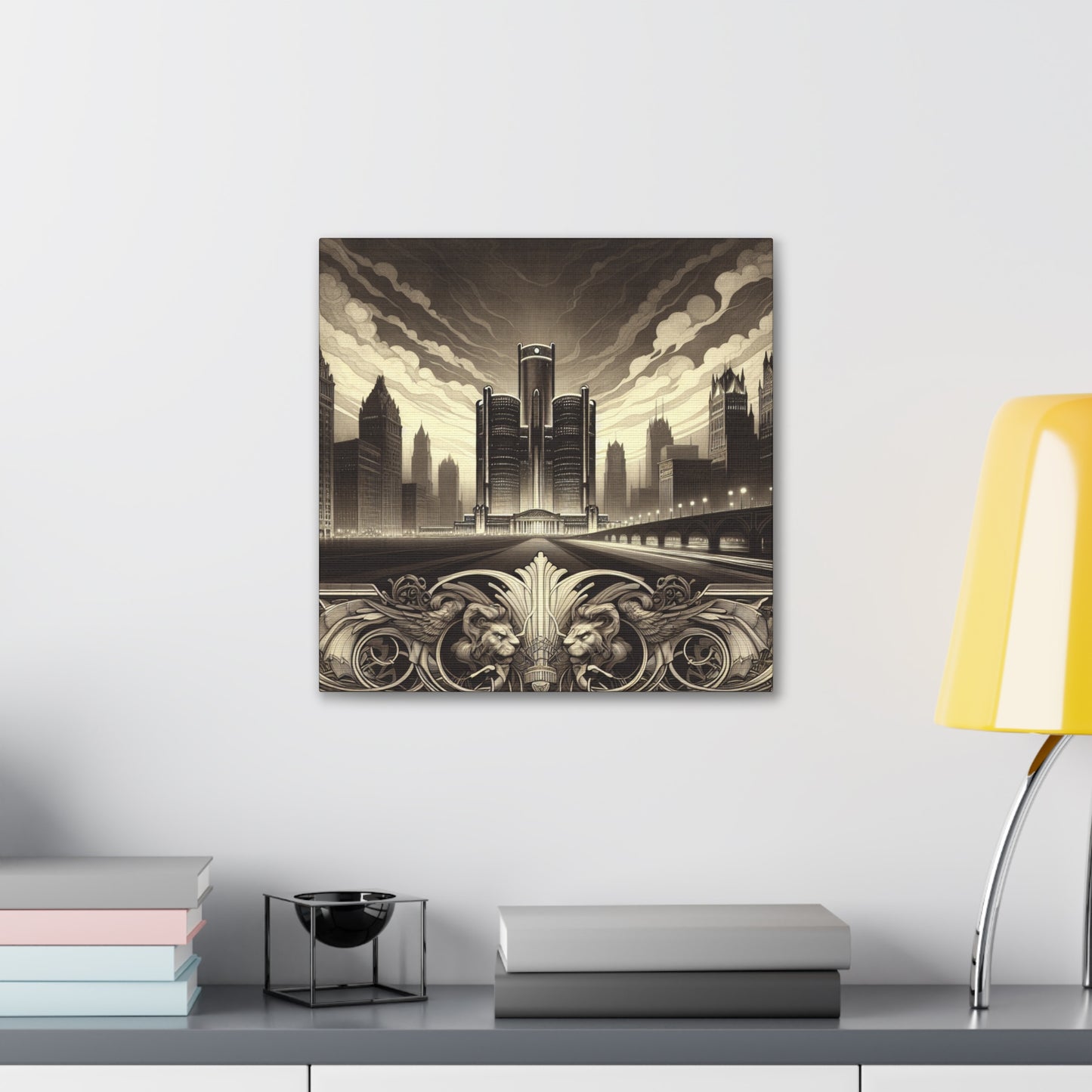 "Jeweled City Awakening" - Canvas