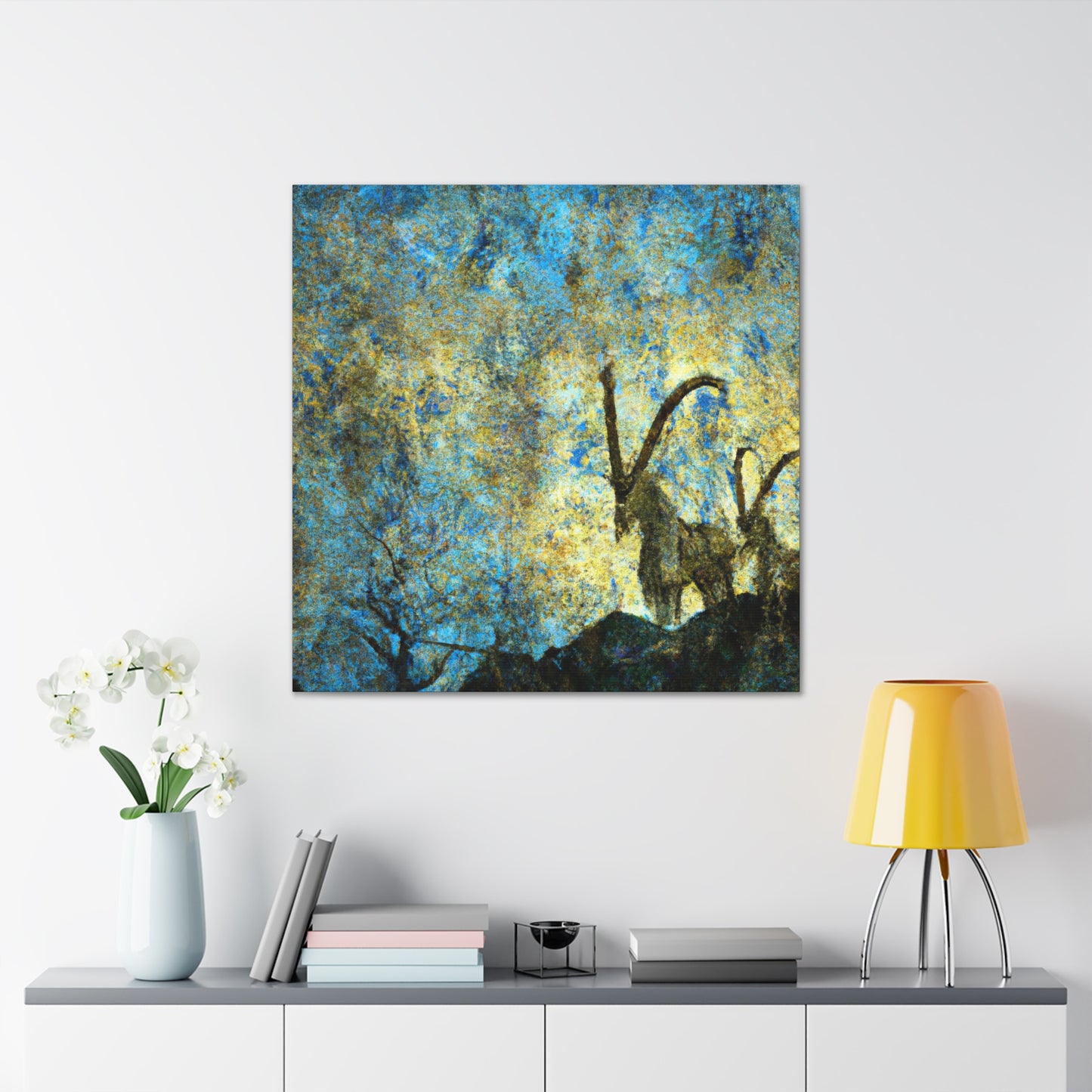 "Ibex in Art Nouveau" - Canvas