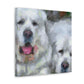 "Great Pyrenees Impressionism" - Canvas