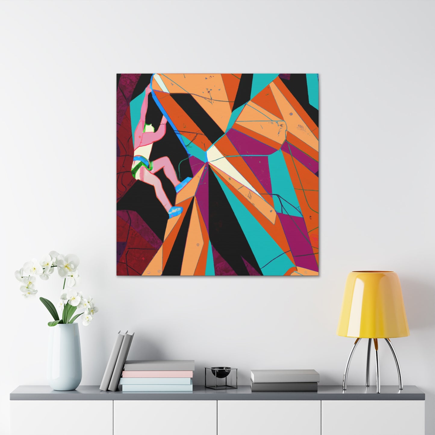 Rock Climbing Grandeur - Canvas