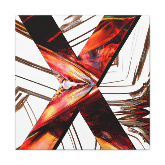 "X in Art Deco" - Canvas