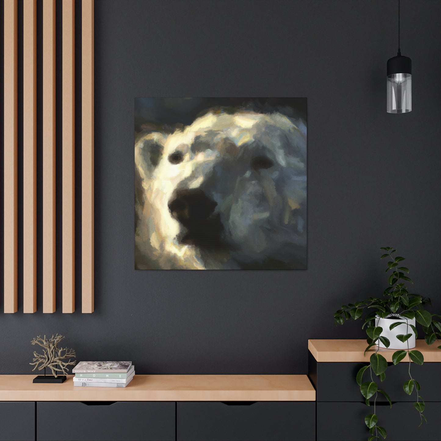 Polar Bear in Color - Canvas