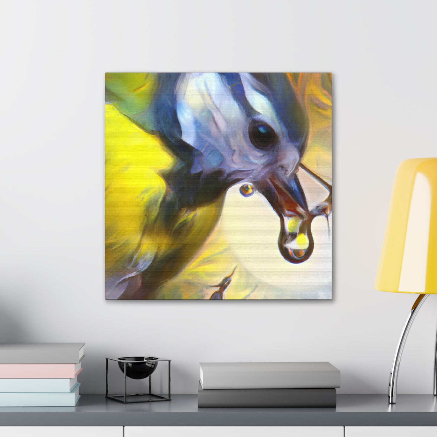 Tufted Titmouse Dreaming - Canvas