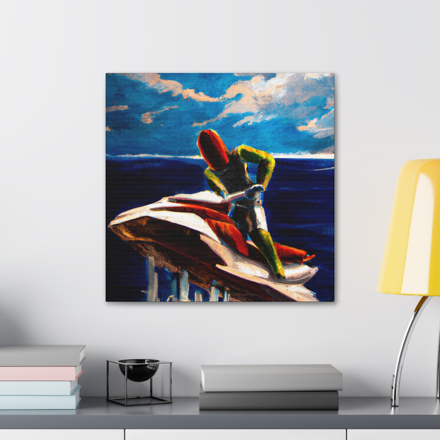 "Surreal Jet Skiing" - Canvas