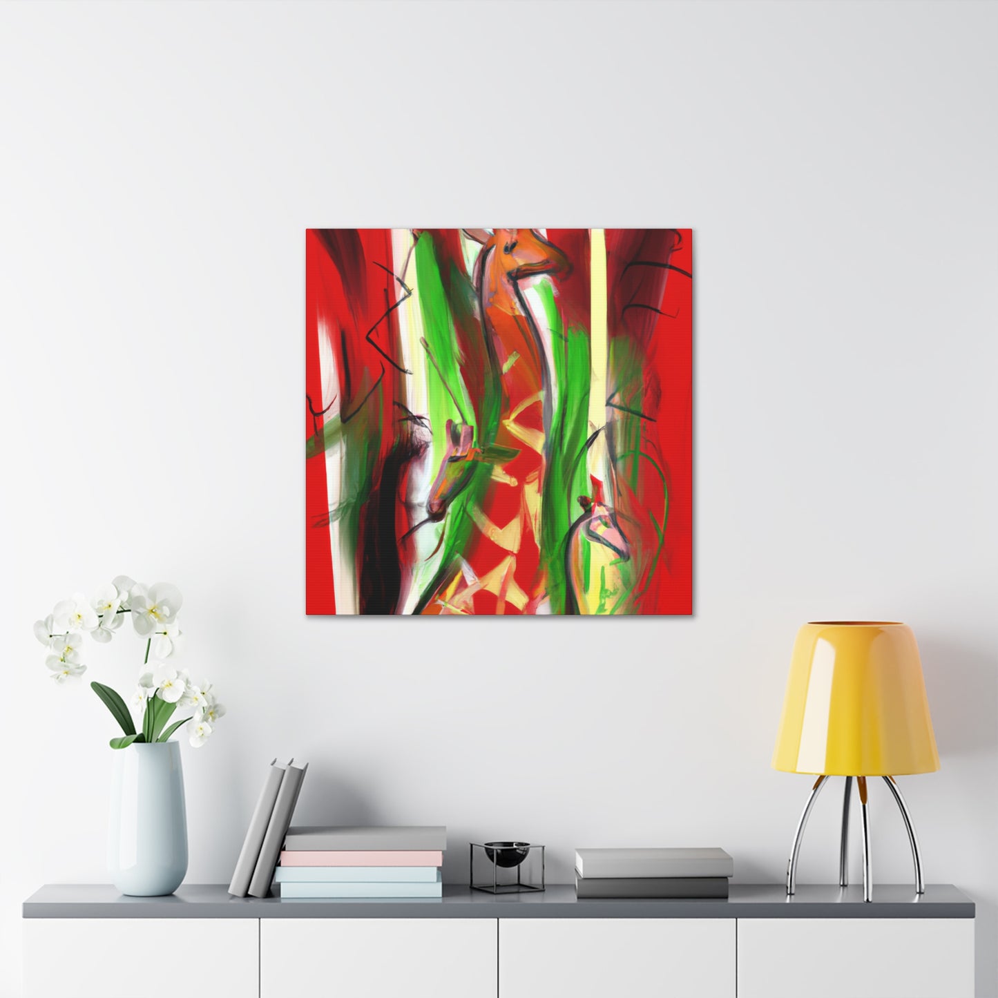 Giraffe in Expressionism - Canvas