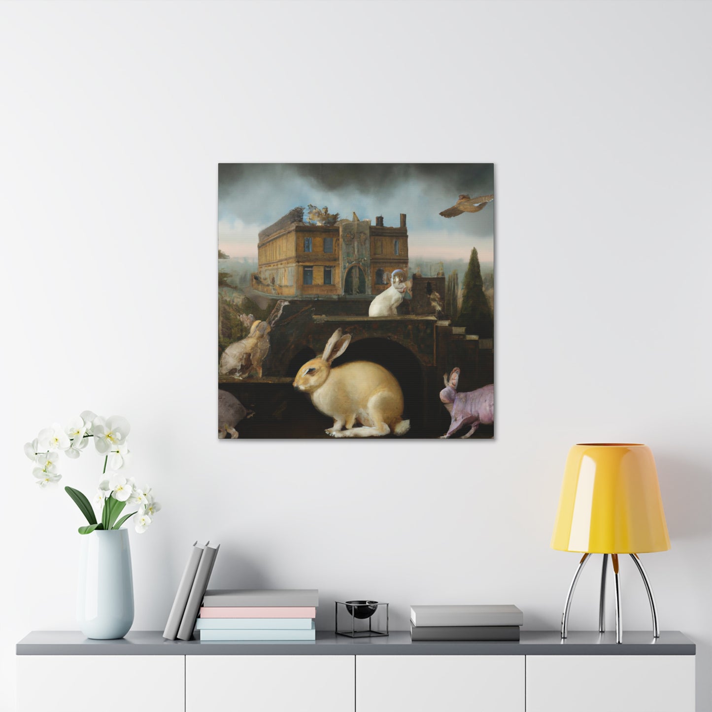 Rabbit at Dawning Light - Canvas