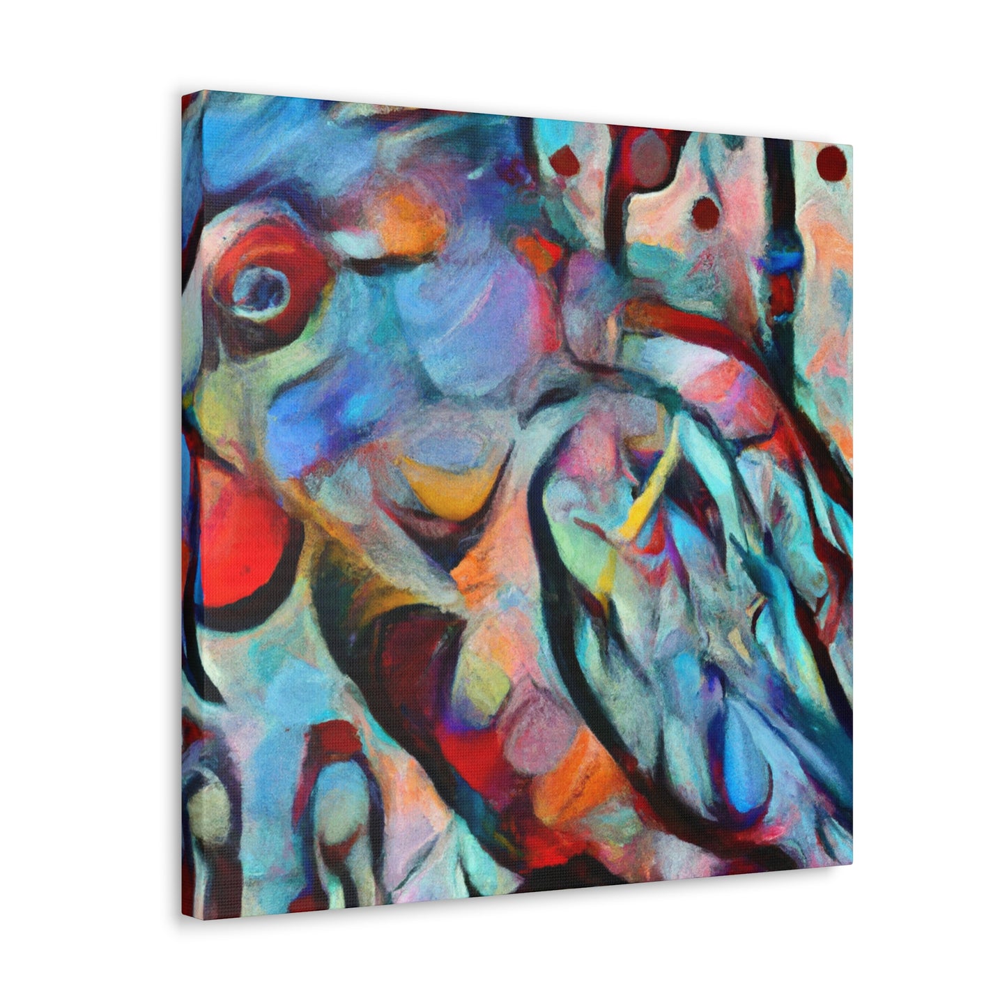 Pionus In Abstraction - Canvas