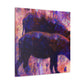 Warthog at Dusk - Canvas