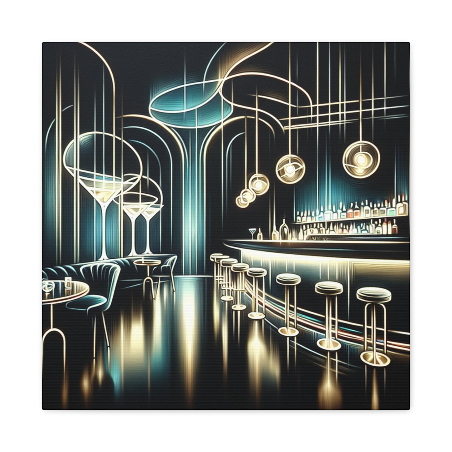 Sleek Spiritscape Serenade - Canvas