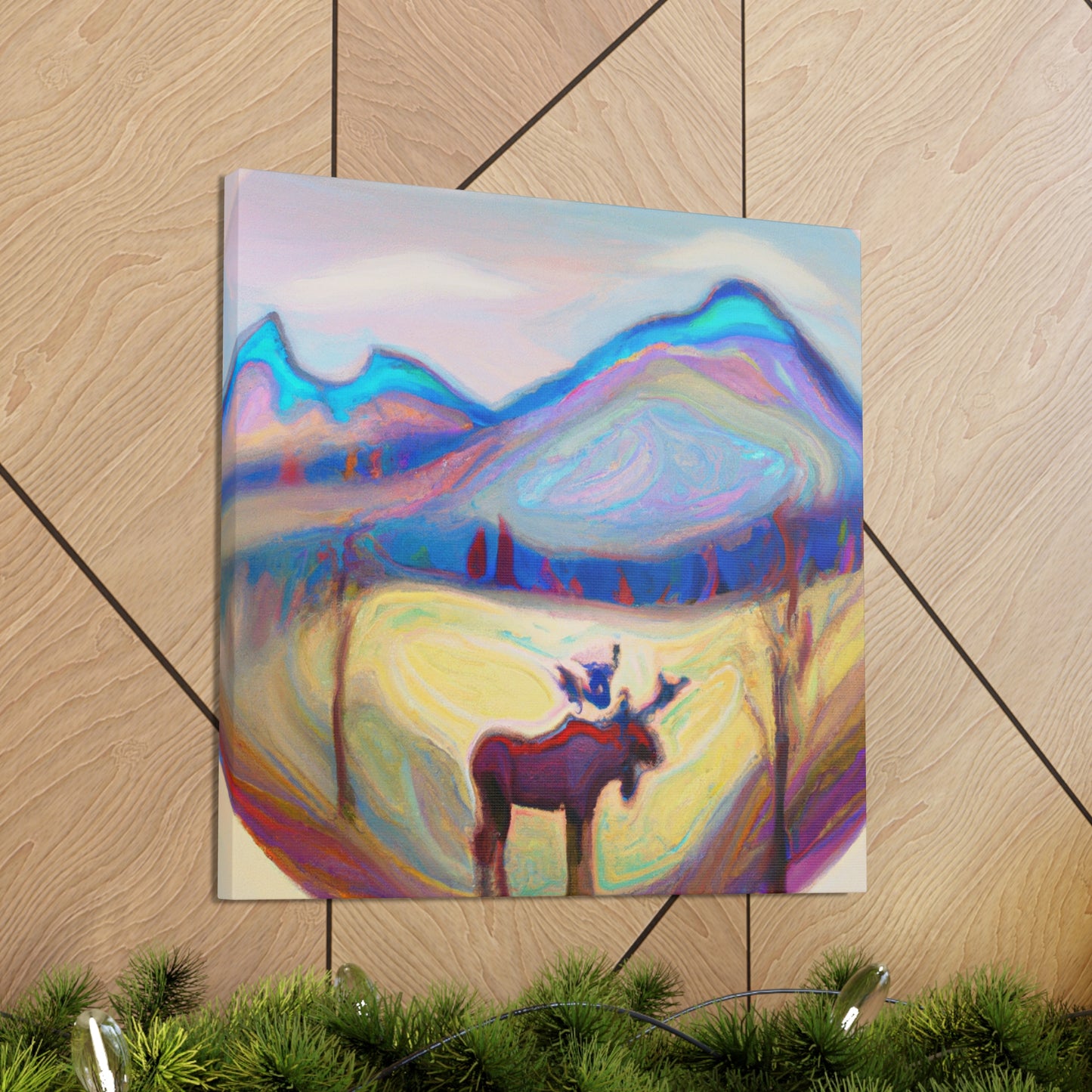 "Elk in Awe Dreaming" - Canvas