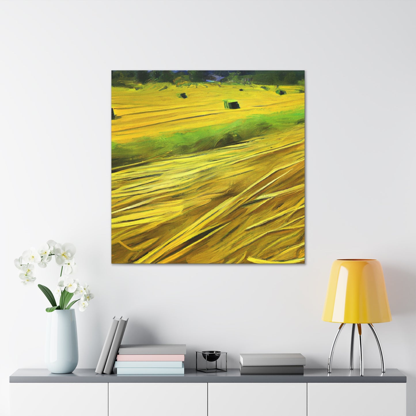 Sunlit Hay Field Dream - Canvas