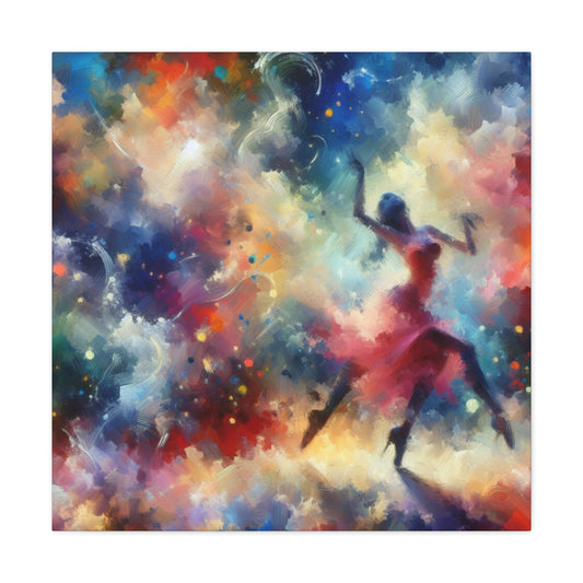 Rhythmic Twirls of Grace - Canvas