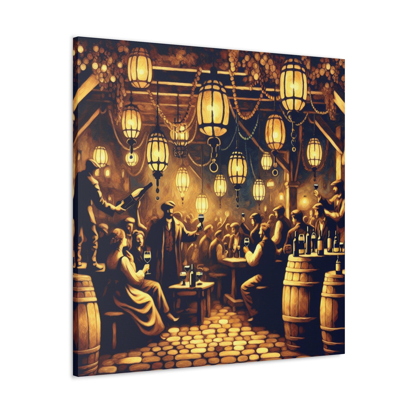 "Whimsical Wine Soiree" - Canvas