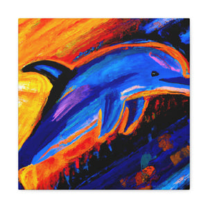 Dolphin in Fauvism - Canvas