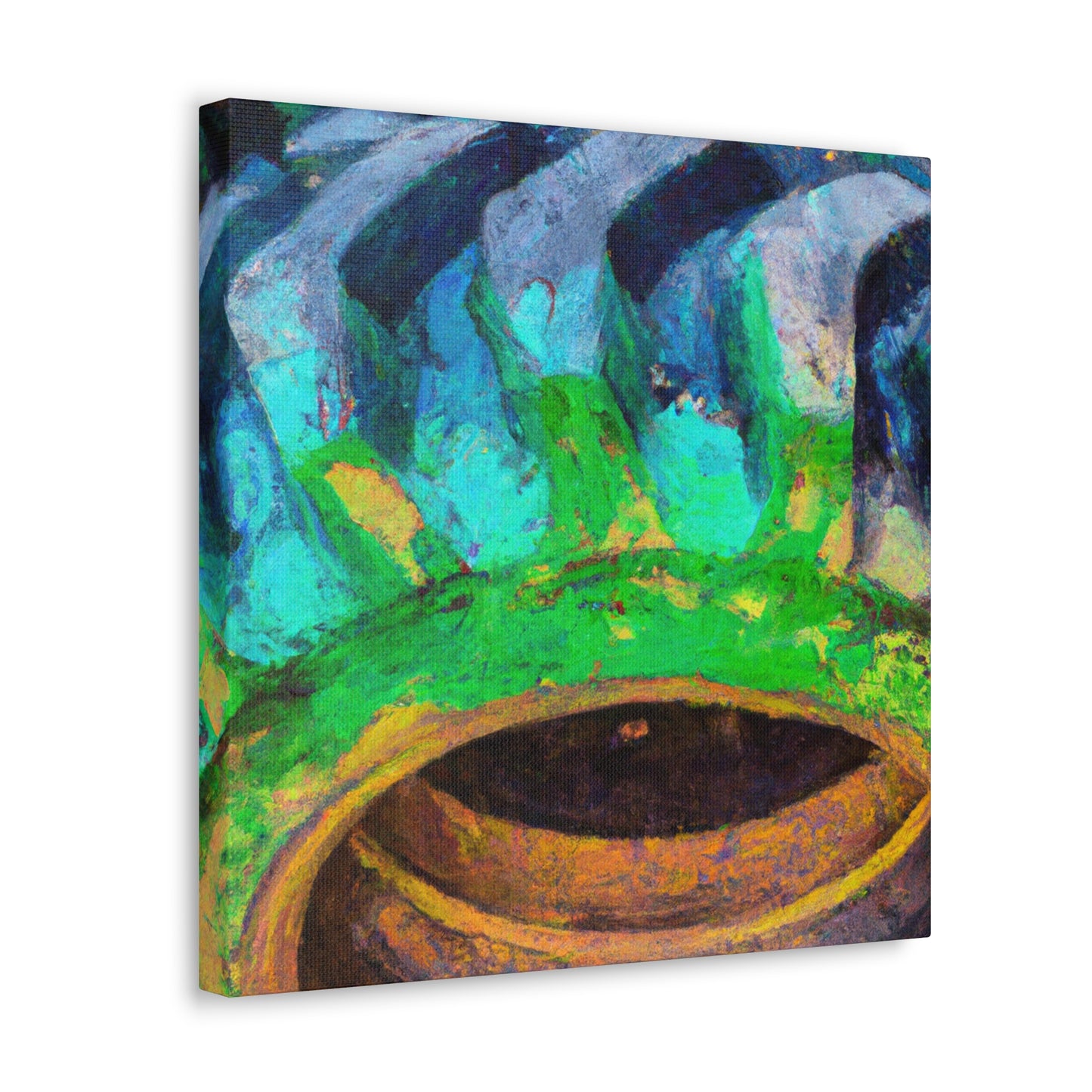 "Tractor Tire Abstraction" - Canvas