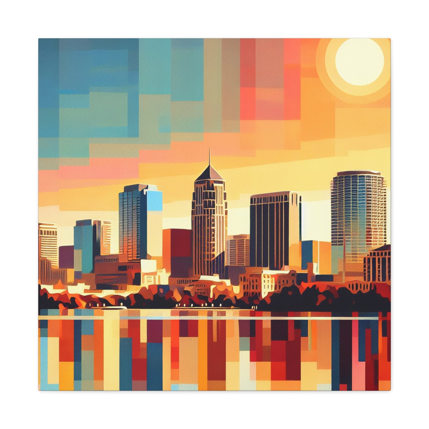 "Serene Orlando Reflections" - Canvas