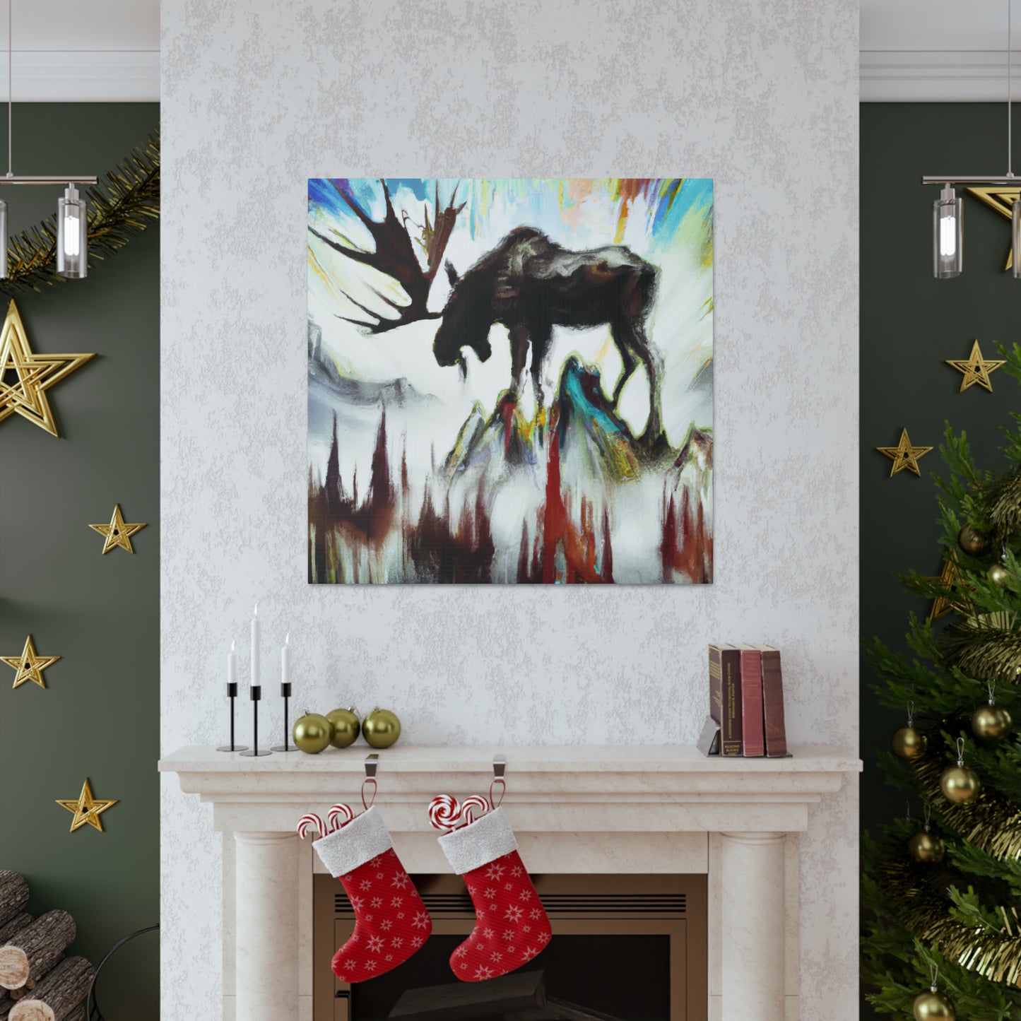 Moose on a Canvas - Canvas