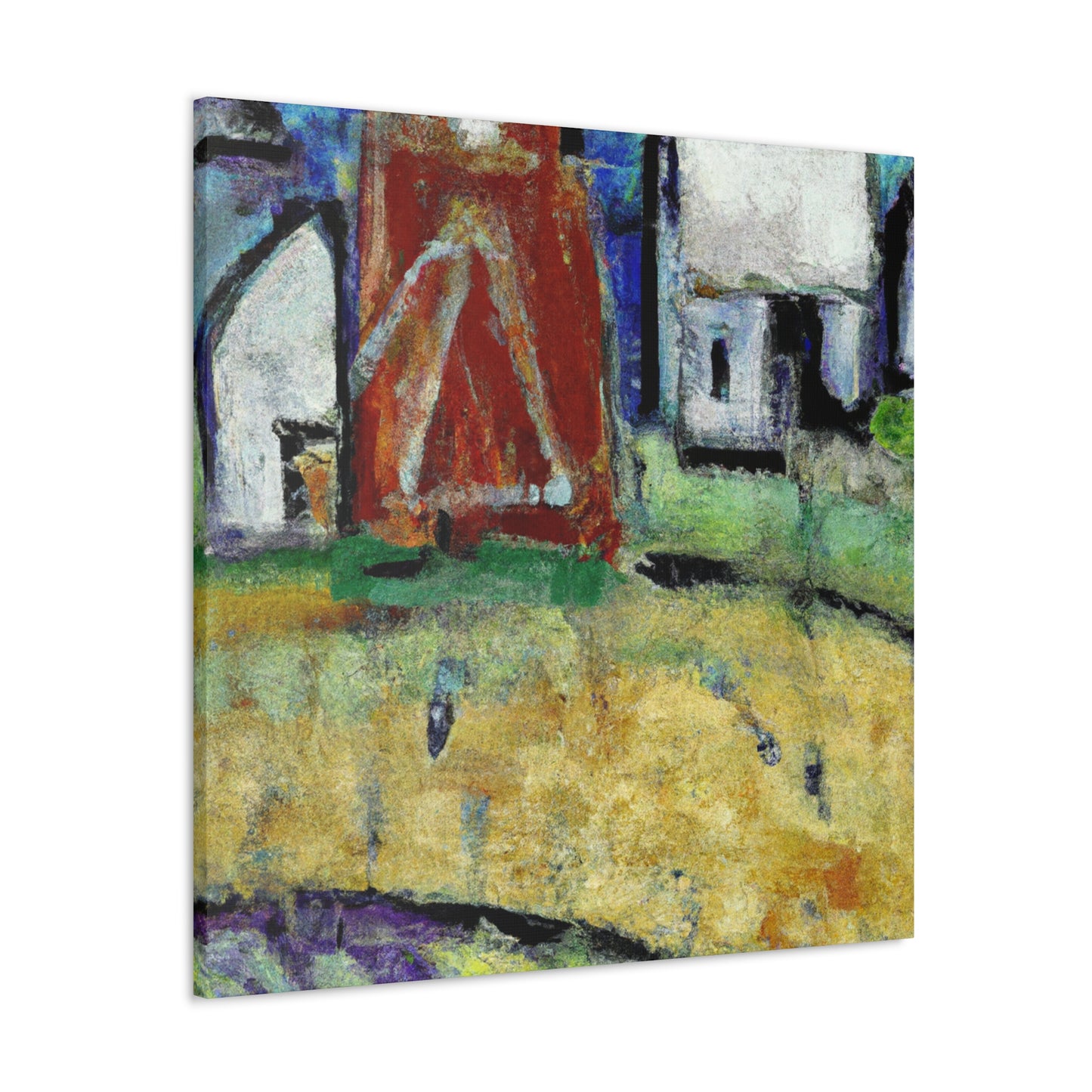 "Barn of Expressionist Joy" - Canvas