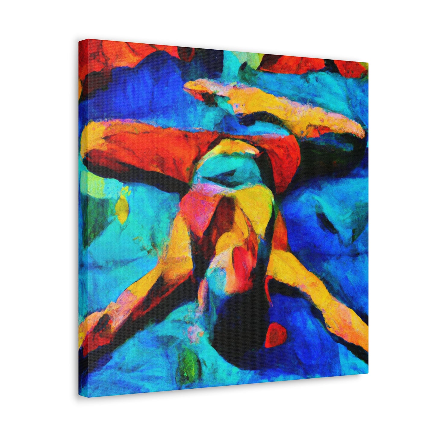 Yoga in Monet's Garden - Canvas