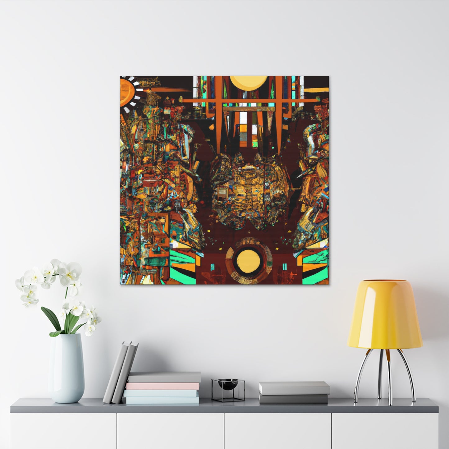 "Radiant Digital Symphony" - Canvas