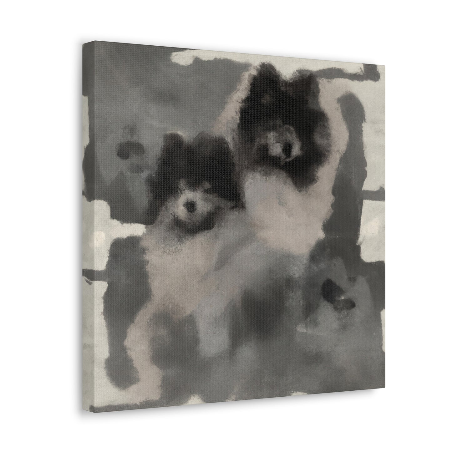 "Keeshond in Expressionism" - Canvas