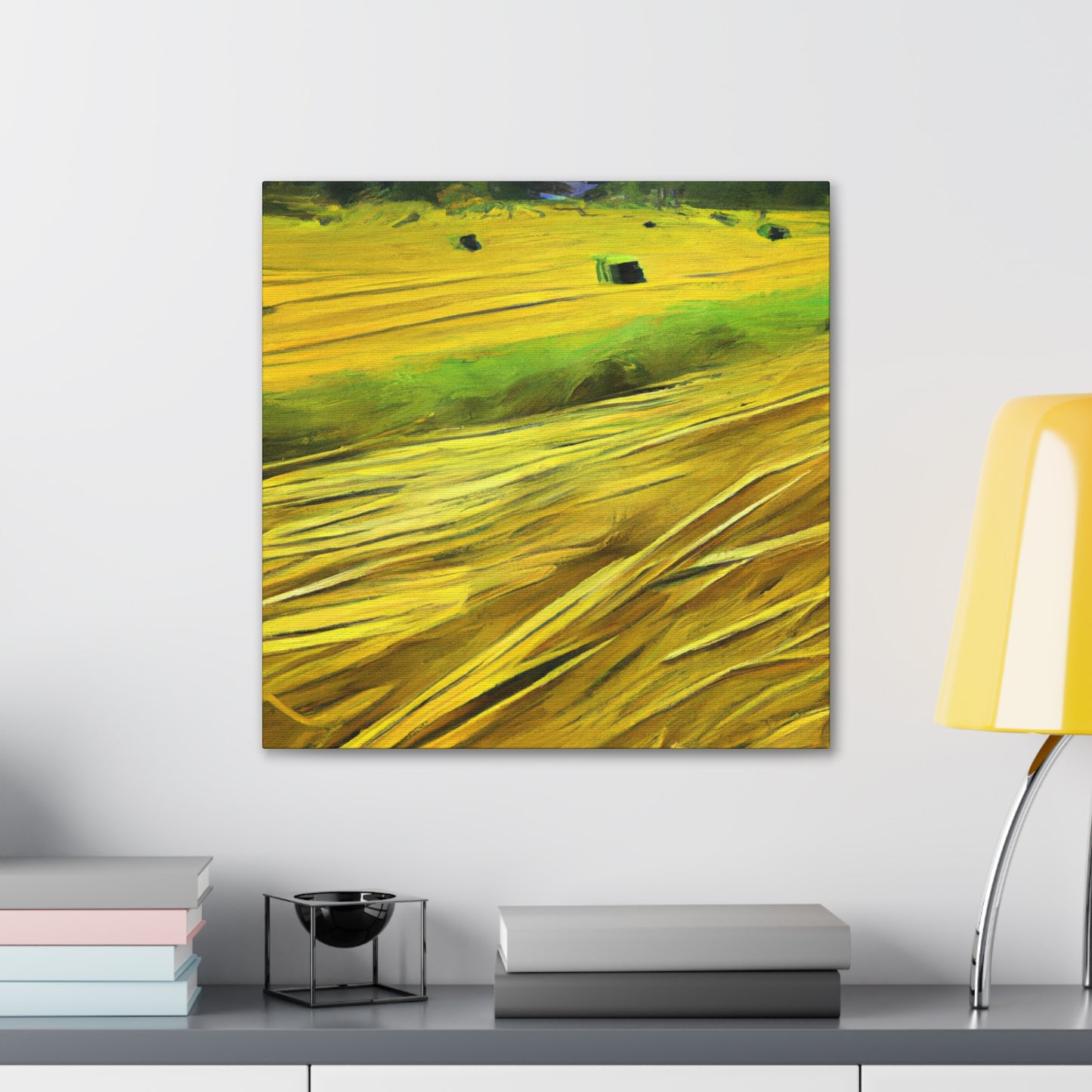 Sunlit Hay Field Dream - Canvas