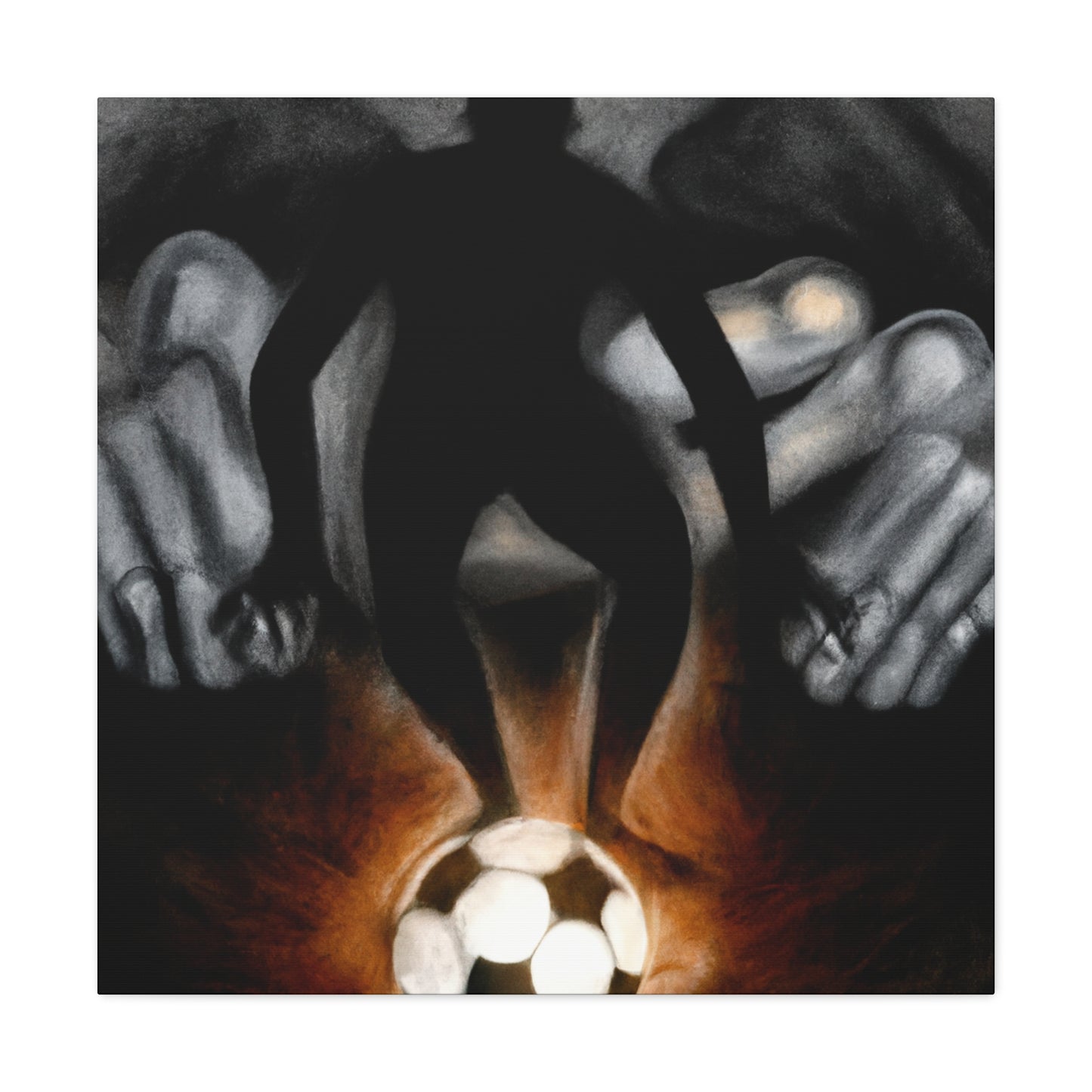 Football in Mirrors - Canvas